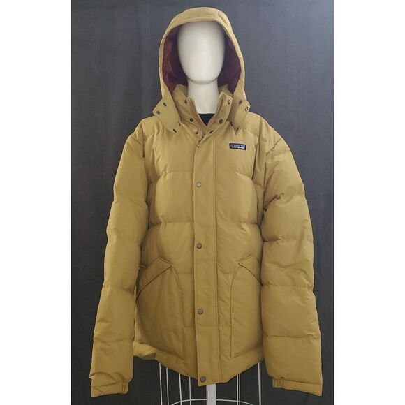 New Patagonia Hooded Downdrift Jacket Coat Grayling Brown Men's Sz XXLarge $329 - Picture 1 of 11